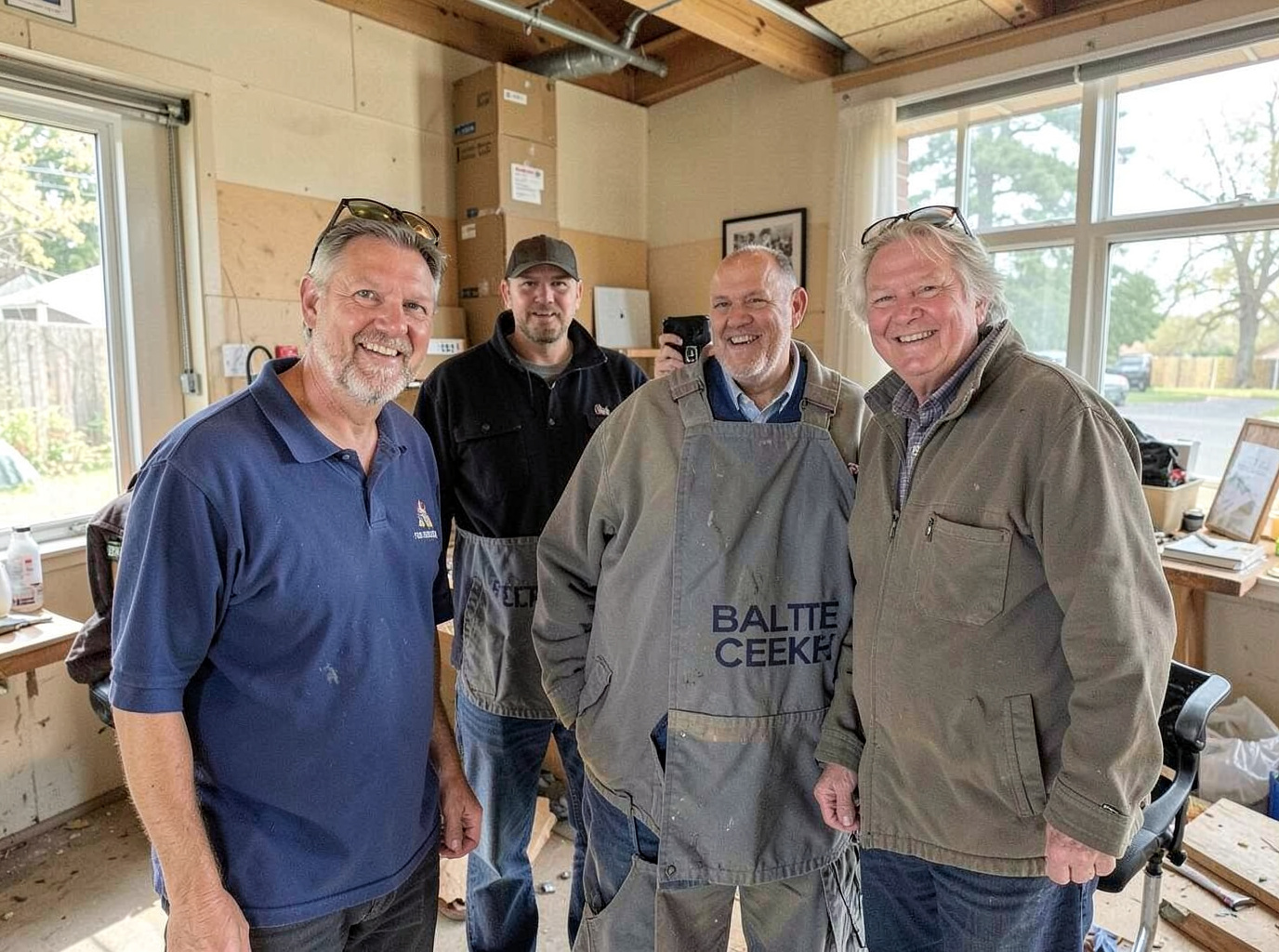 The Roofing Contractor Battle Creek team at work in Battle Creek